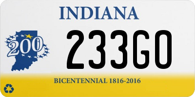 IN license plate 233GO