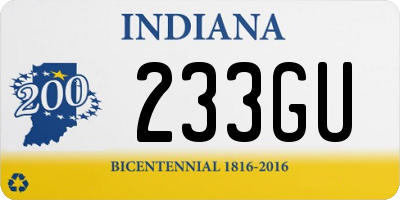 IN license plate 233GU