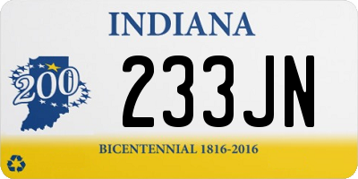 IN license plate 233JN