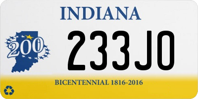 IN license plate 233JO