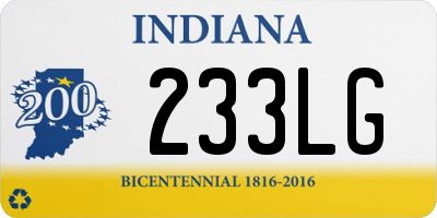 IN license plate 233LG