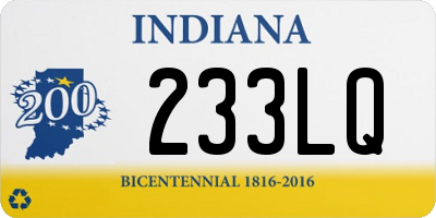 IN license plate 233LQ