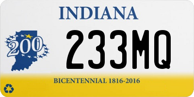 IN license plate 233MQ