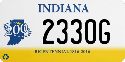 IN license plate 233OG