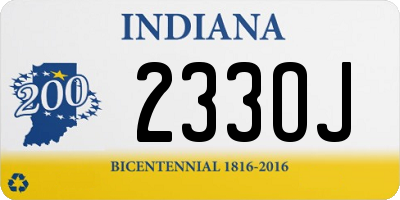 IN license plate 233OJ