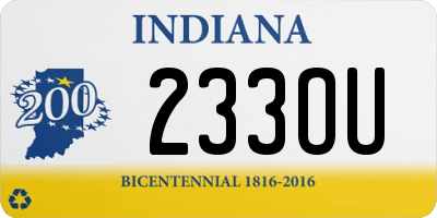 IN license plate 233OU