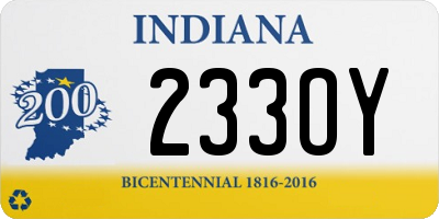 IN license plate 233OY