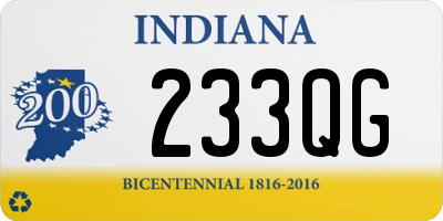 IN license plate 233QG