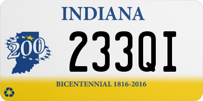 IN license plate 233QI