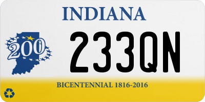 IN license plate 233QN