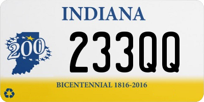 IN license plate 233QQ