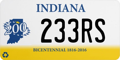 IN license plate 233RS