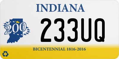 IN license plate 233UQ