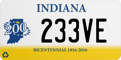 IN license plate 233VE