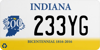 IN license plate 233YG