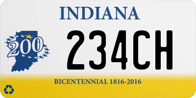 IN license plate 234CH