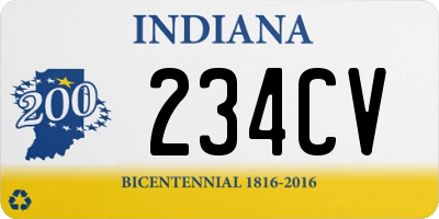 IN license plate 234CV