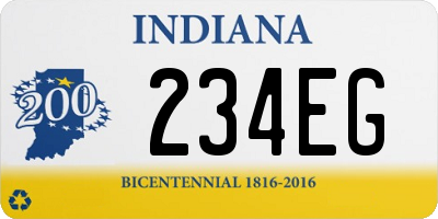 IN license plate 234EG