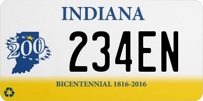 IN license plate 234EN