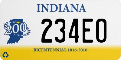 IN license plate 234EO