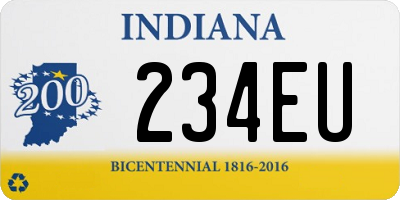 IN license plate 234EU