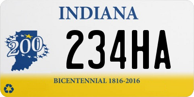 IN license plate 234HA