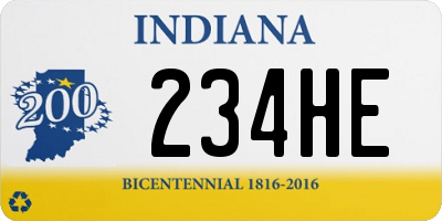 IN license plate 234HE