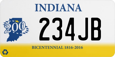 IN license plate 234JB