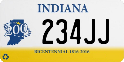 IN license plate 234JJ