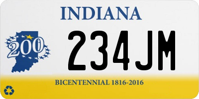 IN license plate 234JM