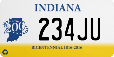 IN license plate 234JU