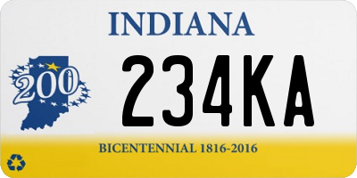 IN license plate 234KA