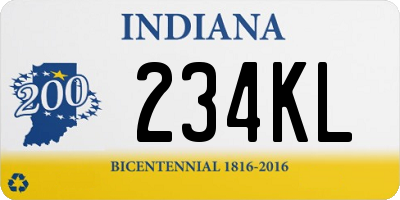 IN license plate 234KL