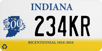 IN license plate 234KR