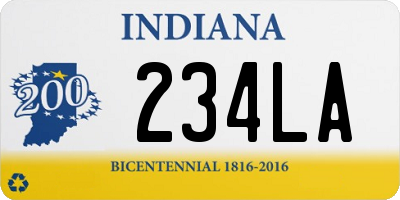 IN license plate 234LA