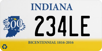 IN license plate 234LE