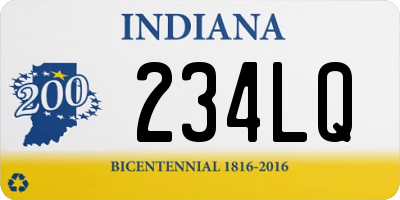 IN license plate 234LQ