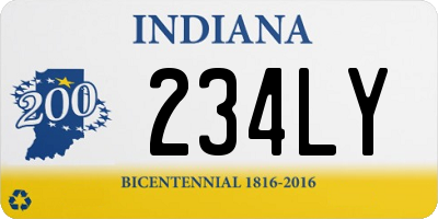 IN license plate 234LY