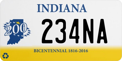 IN license plate 234NA