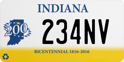 IN license plate 234NV