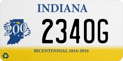 IN license plate 234OG