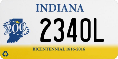 IN license plate 234OL