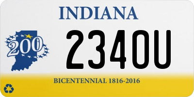 IN license plate 234OU