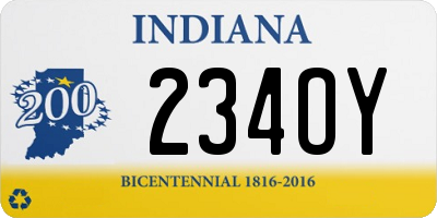 IN license plate 234OY