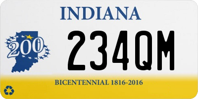 IN license plate 234QM