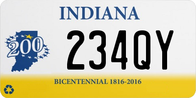 IN license plate 234QY