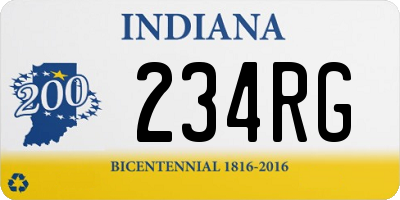 IN license plate 234RG