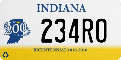 IN license plate 234RO