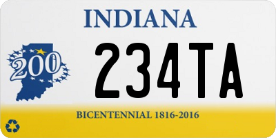 IN license plate 234TA