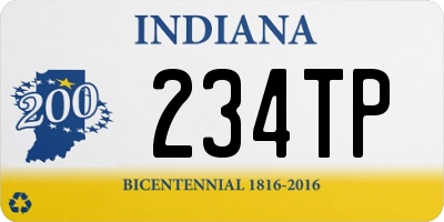 IN license plate 234TP